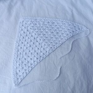 Crochet White Bandana